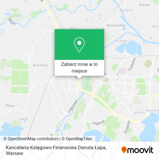 Mapa Kancelaria Księgowo-Finansowa Danuta Łapa