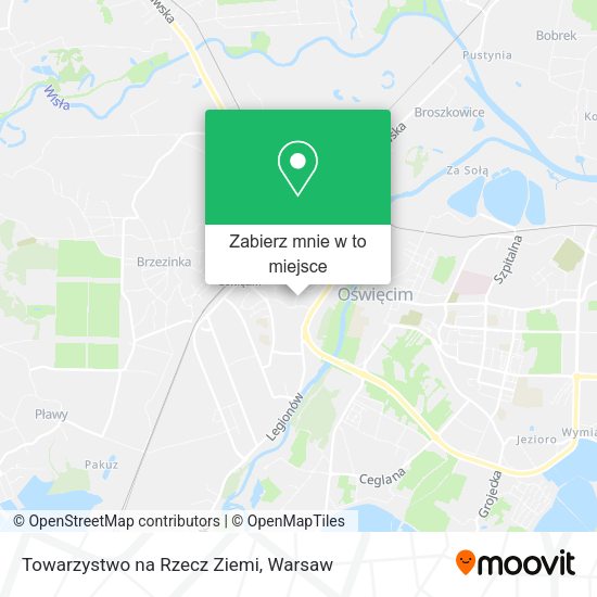 Mapa Towarzystwo na Rzecz Ziemi