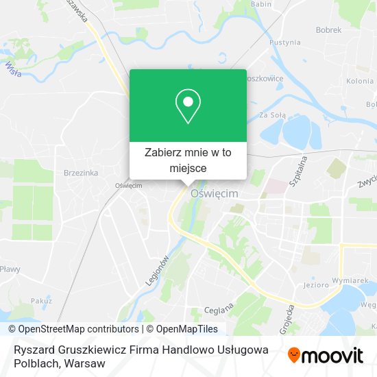 Mapa Ryszard Gruszkiewicz Firma Handlowo Usługowa Polblach