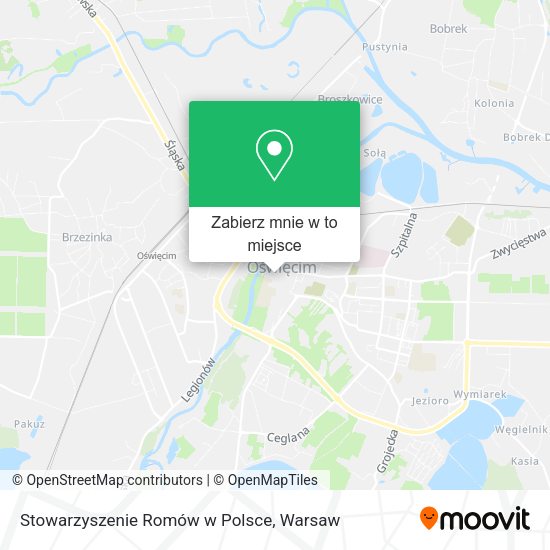 Mapa Stowarzyszenie Romów w Polsce