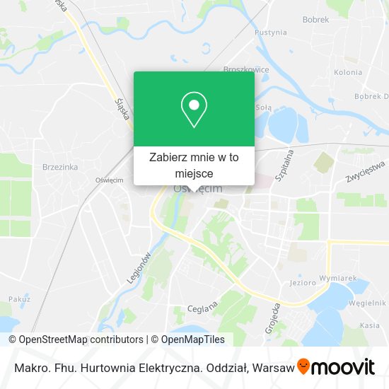 Mapa Makro. Fhu. Hurtownia Elektryczna. Oddział