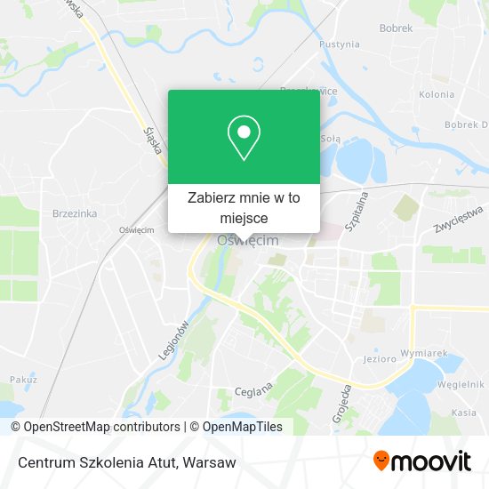 Mapa Centrum Szkolenia Atut