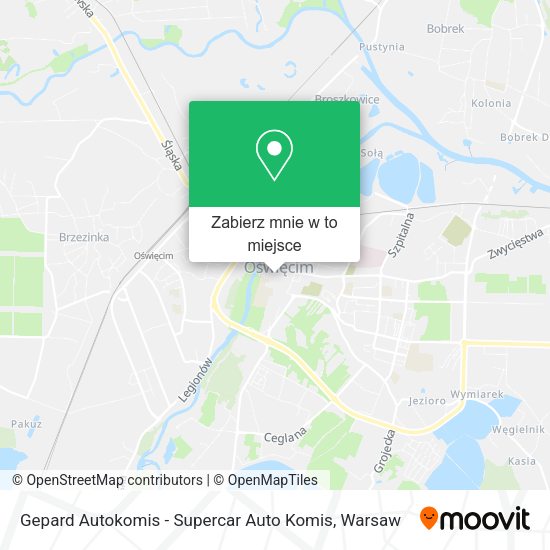 Mapa Gepard Autokomis - Supercar Auto Komis