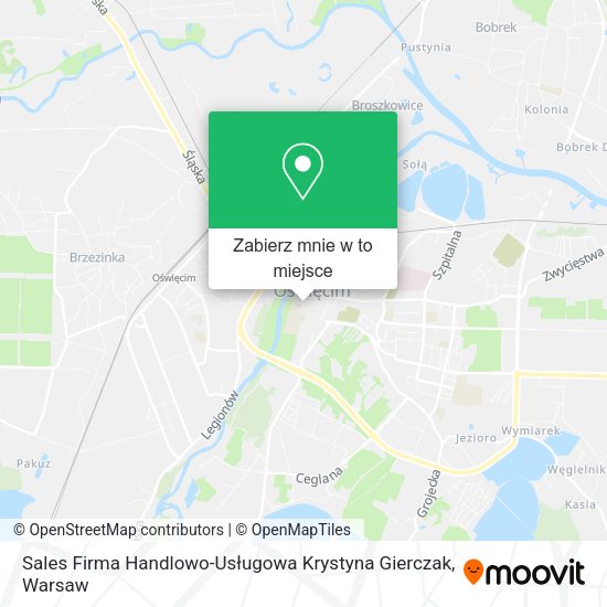 Mapa Sales Firma Handlowo-Usługowa Krystyna Gierczak