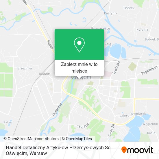 Mapa Handel Detaliczny Artykułów Przemysłowych Sc Oświęcim