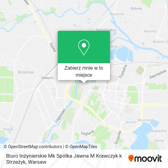 Mapa Biuro Inżynierskie Mk Spółka Jawna M Krawczyk k Strzeżyk