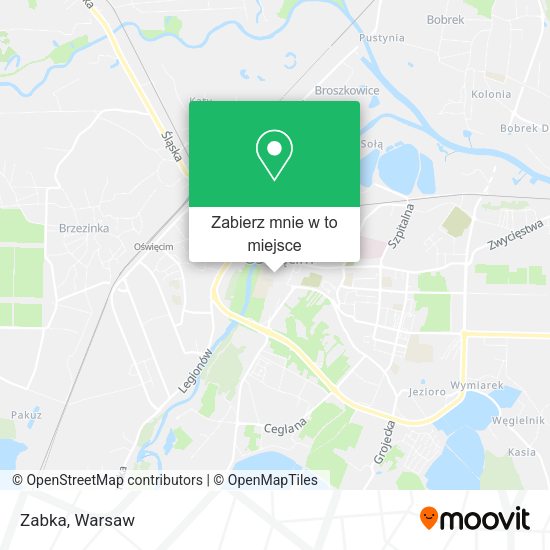 Mapa Zabka