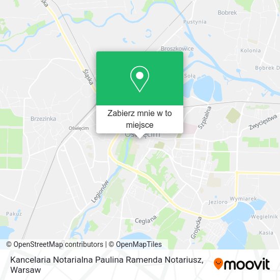 Mapa Kancelaria Notarialna Paulina Ramenda Notariusz