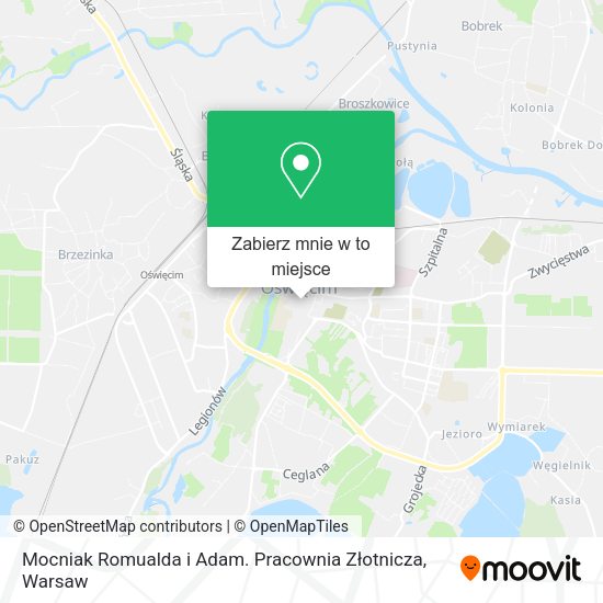 Mapa Mocniak Romualda i Adam. Pracownia Złotnicza