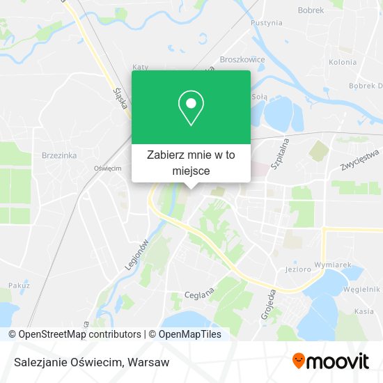 Mapa Salezjanie Oświecim