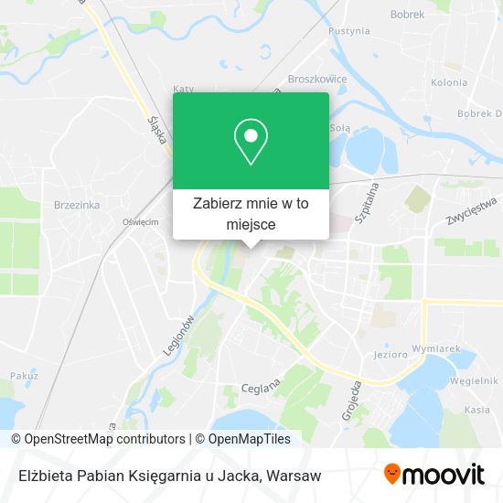 Mapa Elżbieta Pabian Księgarnia u Jacka