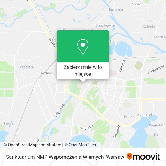 Mapa Sanktuarium NMP Wspomożenia Wiernych