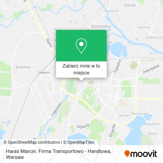 Mapa Haras Marcin. Firma Transportowo - Handlowa