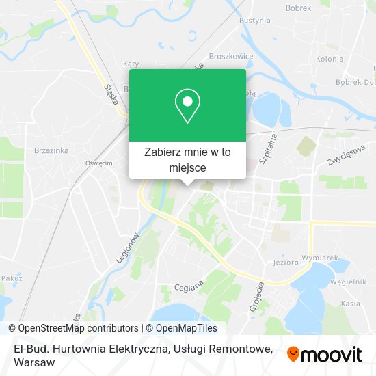 Mapa El-Bud. Hurtownia Elektryczna, Usługi Remontowe