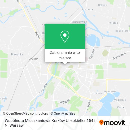 Mapa Wspólnota Mieszkaniowa Kraków Ul Łokietka 154 i N