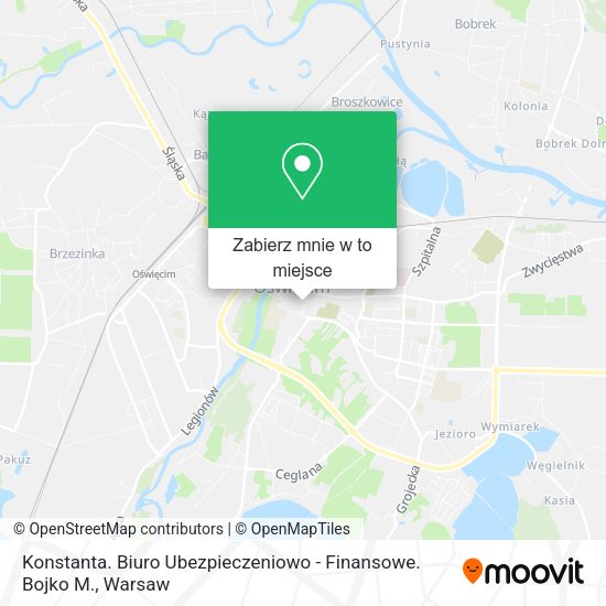 Mapa Konstanta. Biuro Ubezpieczeniowo - Finansowe. Bojko M.