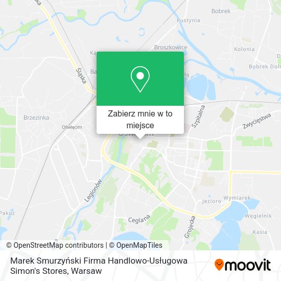 Mapa Marek Smurzyński Firma Handlowo-Usługowa Simon's Stores