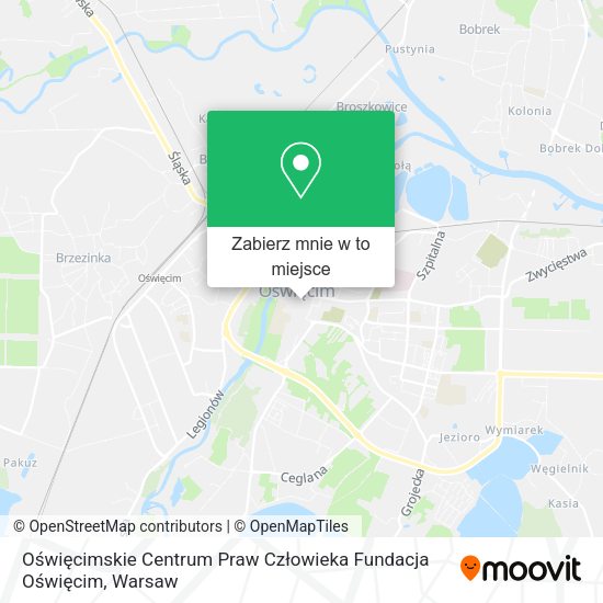 Mapa Oświęcimskie Centrum Praw Człowieka Fundacja Oświęcim