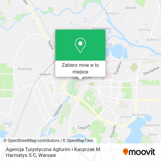 Mapa Agencja Turystyczna Agturim i Kacprzak M Harmatys S C