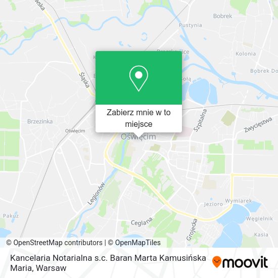 Mapa Kancelaria Notarialna s.c. Baran Marta Kamusińska Maria