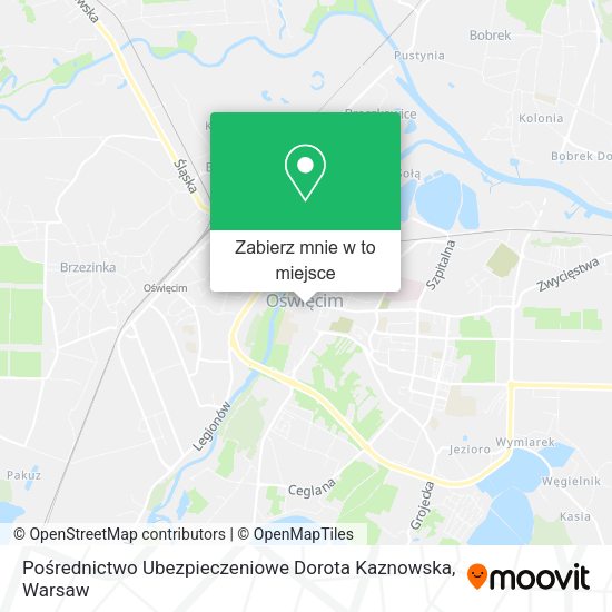 Mapa Pośrednictwo Ubezpieczeniowe Dorota Kaznowska