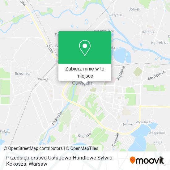 Mapa Przedsiębiorstwo Usługowo Handlowe Sylwia Kokosza