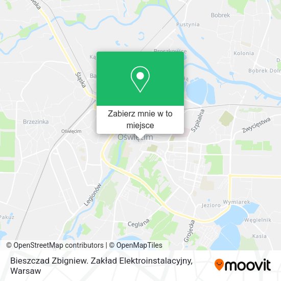 Mapa Bieszczad Zbigniew. Zakład Elektroinstalacyjny