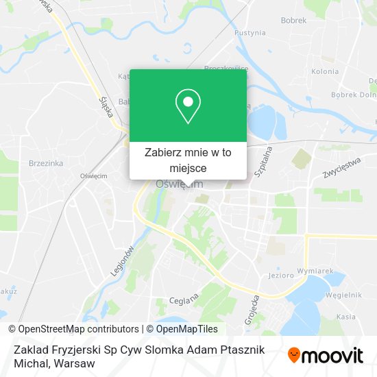 Mapa Zaklad Fryzjerski Sp Cyw Slomka Adam Ptasznik Michal