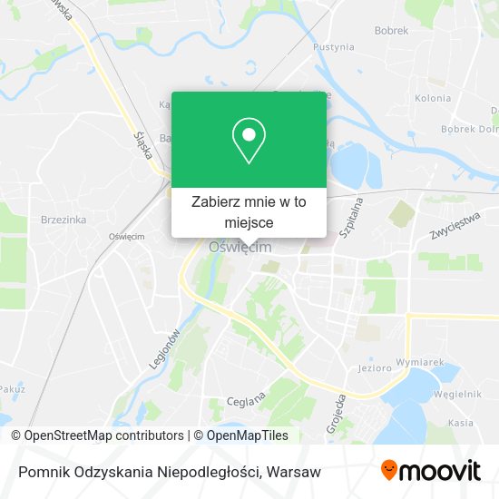 Mapa Pomnik Odzyskania Niepodległości