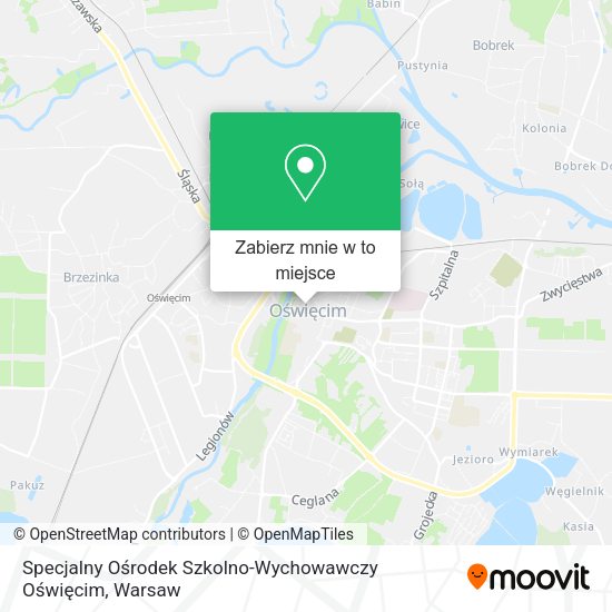 Mapa Specjalny Ośrodek Szkolno-Wychowawczy Oświęcim