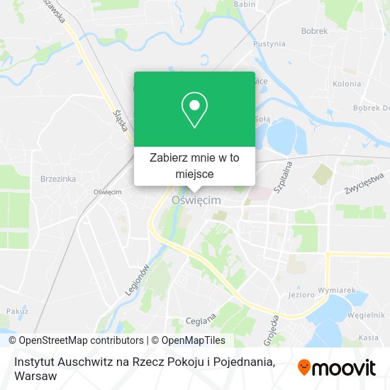 Mapa Instytut Auschwitz na Rzecz Pokoju i Pojednania