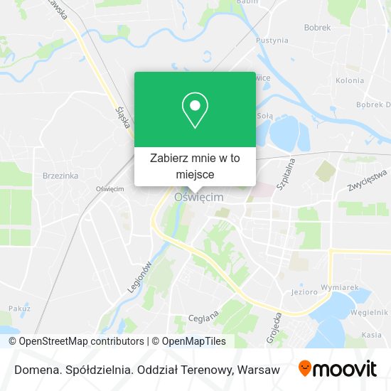 Mapa Domena. Spółdzielnia. Oddział Terenowy