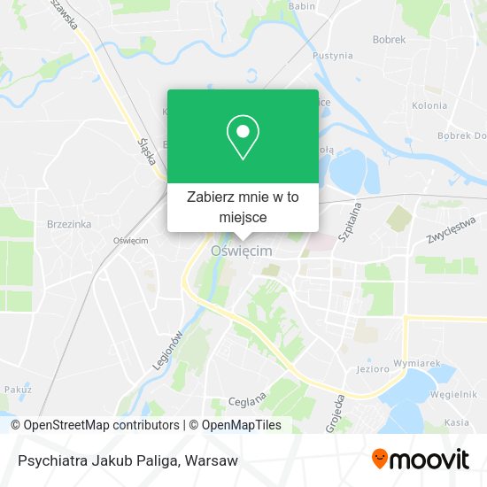 Mapa Psychiatra Jakub Paliga