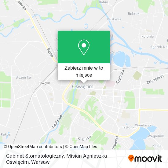 Mapa Gabinet Stomatologiczny. Misian Agnieszka Oświęcim