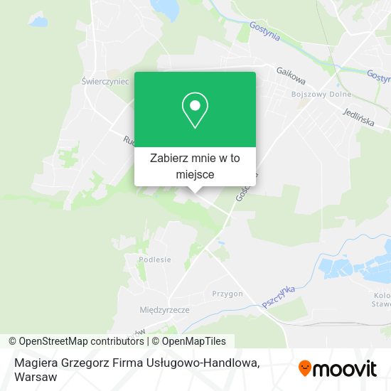 Mapa Magiera Grzegorz Firma Usługowo-Handlowa