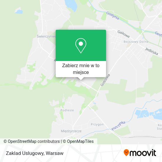 Mapa Zaklad Uslugowy