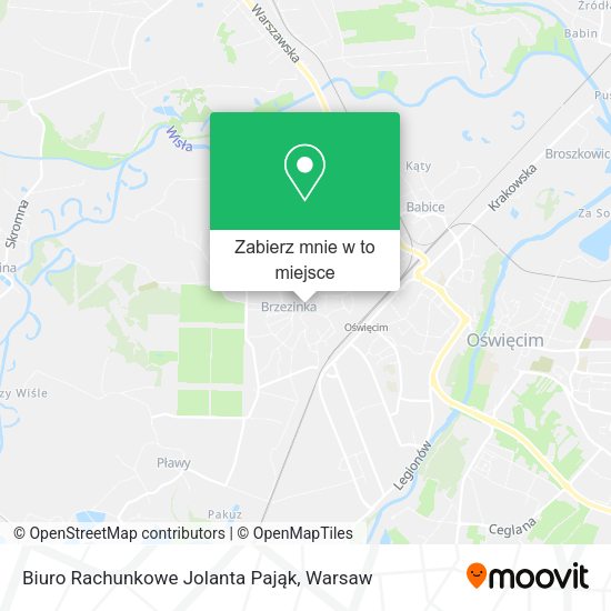 Mapa Biuro Rachunkowe Jolanta Pająk