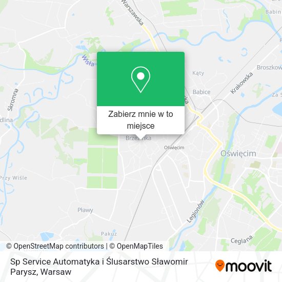 Mapa Sp Service Automatyka i Ślusarstwo Sławomir Parysz