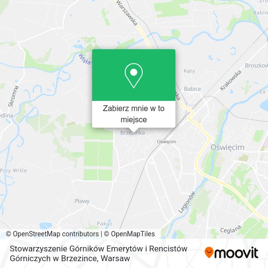 Mapa Stowarzyszenie Górników Emerytów i Rencistów Górniczych w Brzezince