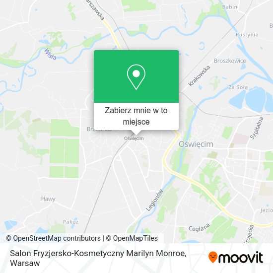 Mapa Salon Fryzjersko-Kosmetyczny Marilyn Monroe