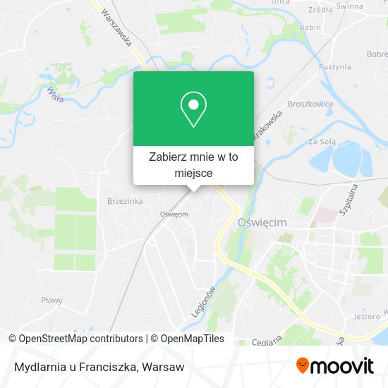 Mapa Mydlarnia u Franciszka