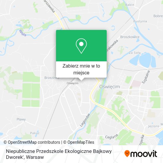 Mapa Niepubliczne Przedszkole Ekologiczne Bajkowy Dworek'