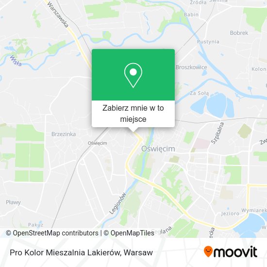 Mapa Pro Kolor Mieszalnia Lakierów