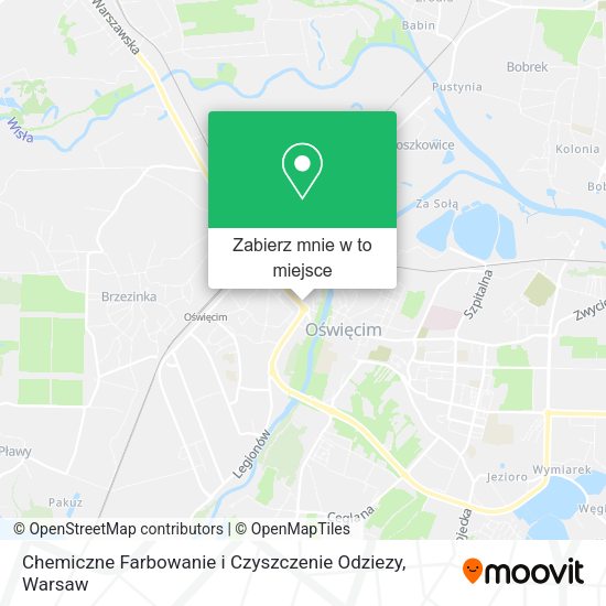 Mapa Chemiczne Farbowanie i Czyszczenie Odziezy