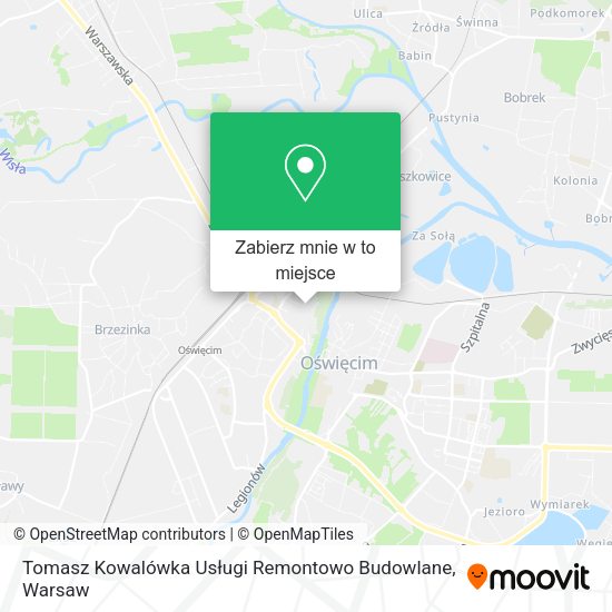 Mapa Tomasz Kowalówka Usługi Remontowo Budowlane