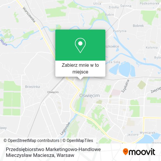 Mapa Przedsiębiorstwo Marketingowo-Handlowe Mieczysław Maciesza