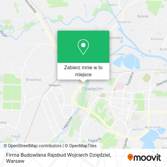 Mapa Firma Budowlana Rajsbud Wojciech Dziędziel