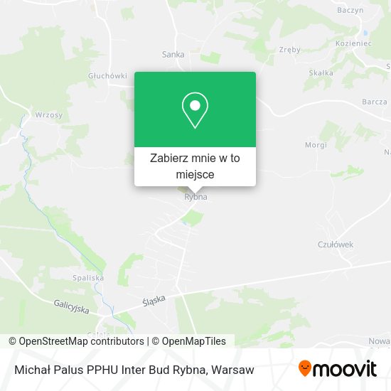 Mapa Michał Palus PPHU Inter Bud Rybna