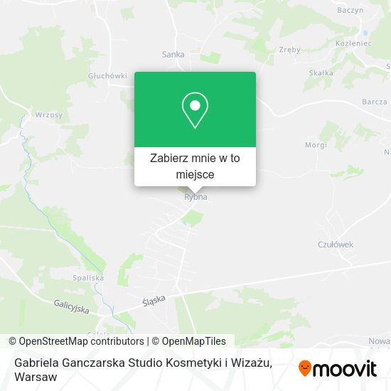 Mapa Gabriela Ganczarska Studio Kosmetyki i Wizażu