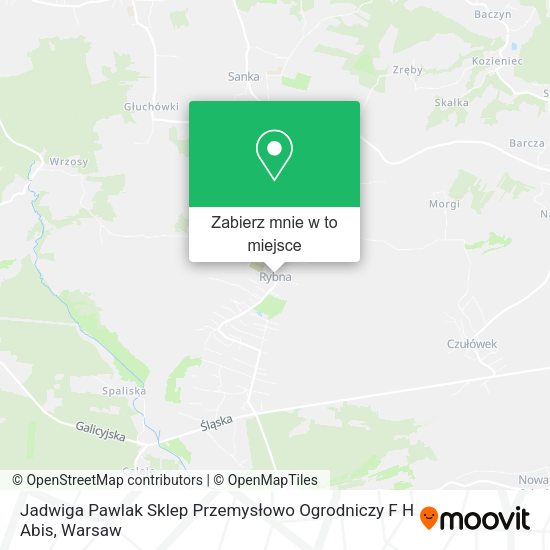 Mapa Jadwiga Pawlak Sklep Przemysłowo Ogrodniczy F H Abis